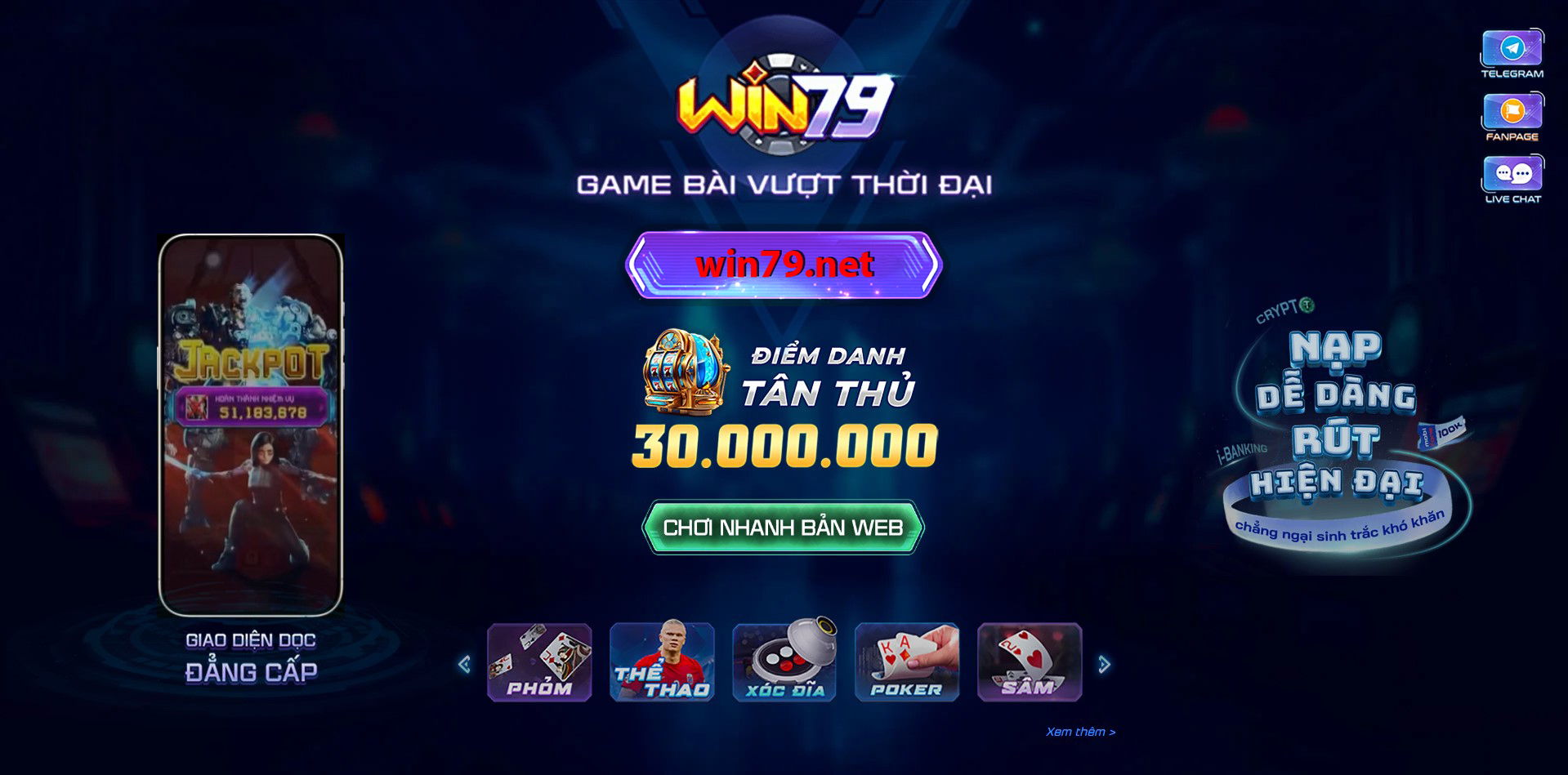 Domain win79.net trang chủ Win79 2025